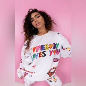Mayfair x @iscreamcolour Somebody Loves You Crewneck Sweatshirt L/XL